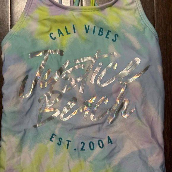 ✨NWT✨ Tie-Dye Girls Justice Baiting Suit - Picture 2 of 7